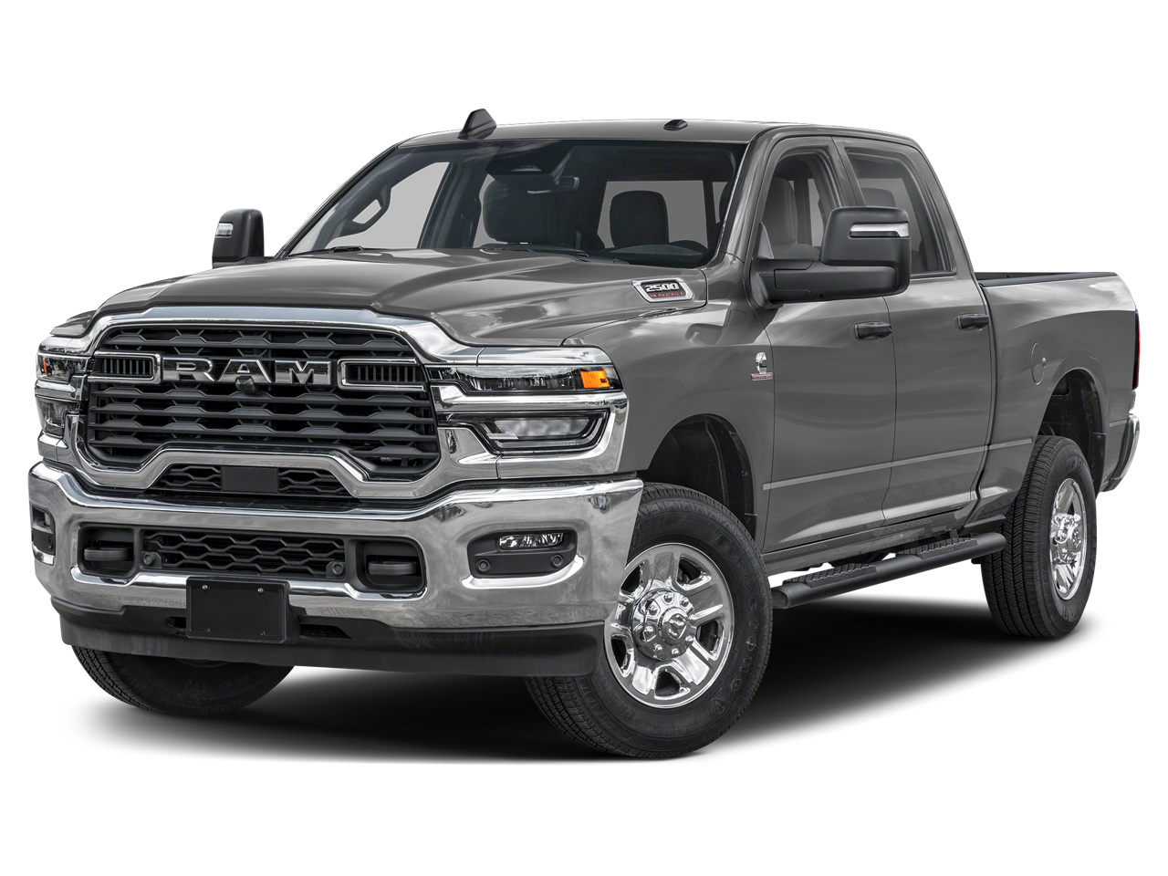 2025 RAM 2500 Laramie in Ceramic Gray Clearcoat — front three-quarter view