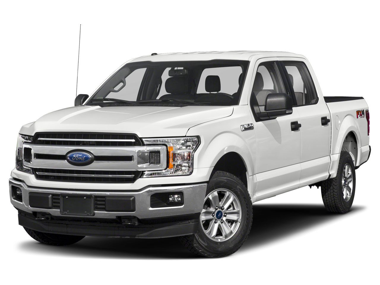 2019 Ford F-150 XLT in Black Metallic — front three-quarter view