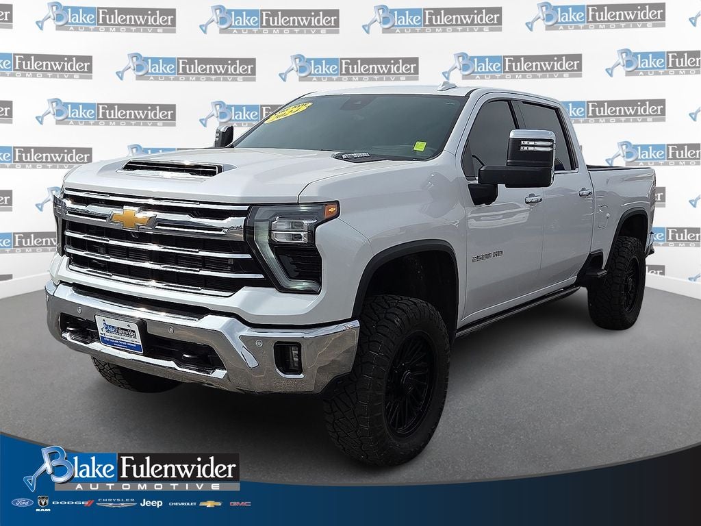 2024 Chevrolet Silverado 2500HD LTZ in Iridescent Pearl Tricoat — front three-quarter view