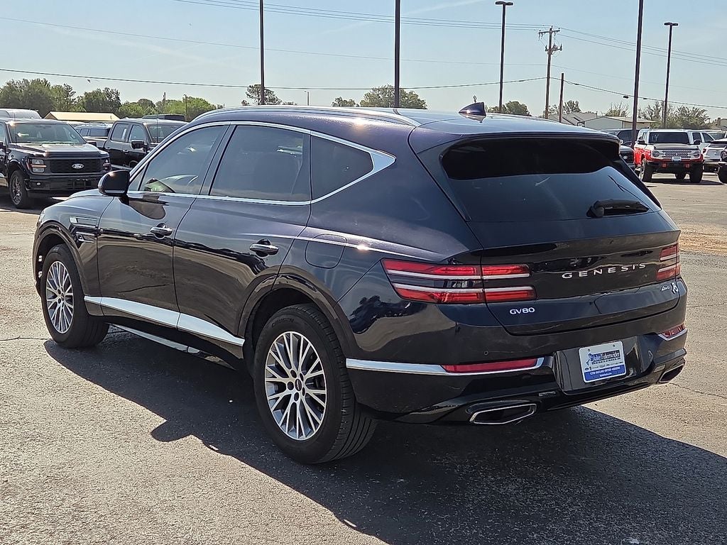 2024 Genesis GV80 — rear three-quarter view