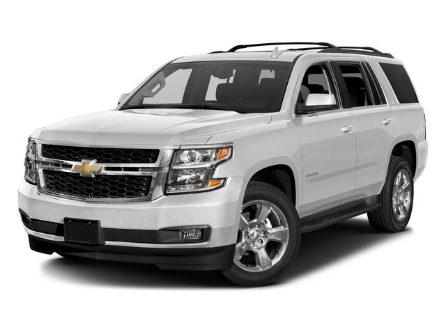 2017 Chevrolet Tahoe LT in Summit White — front three-quarter view