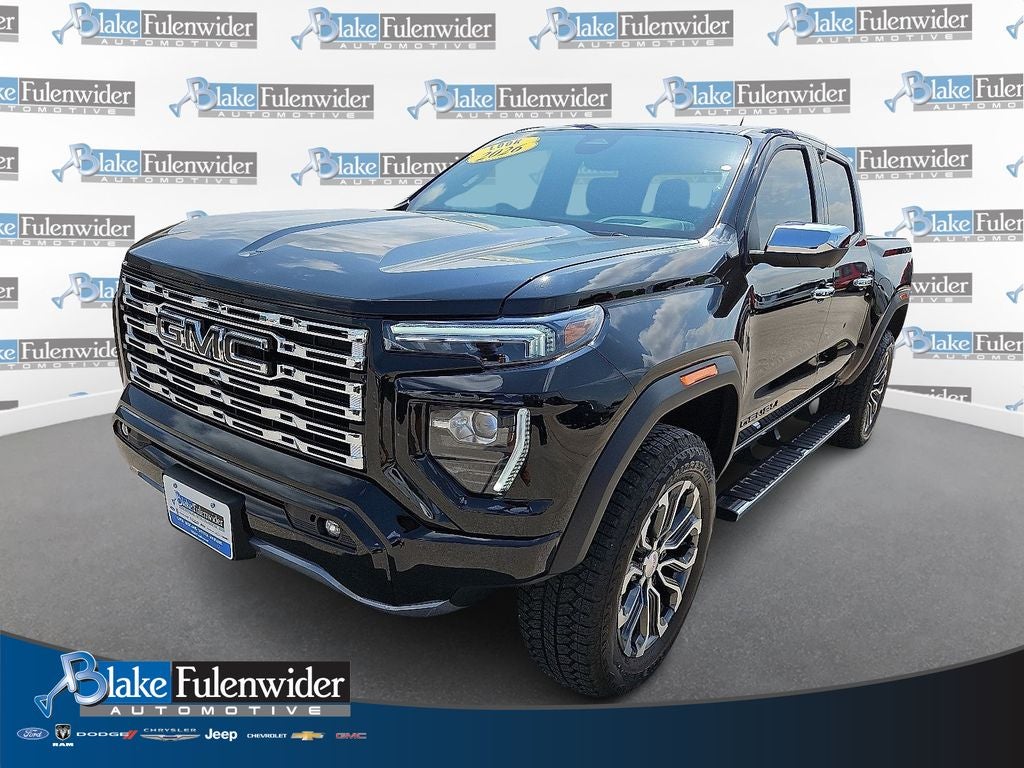2026 GMC Canyon Denali, 4WD in Onyx Black — front three-quarter view