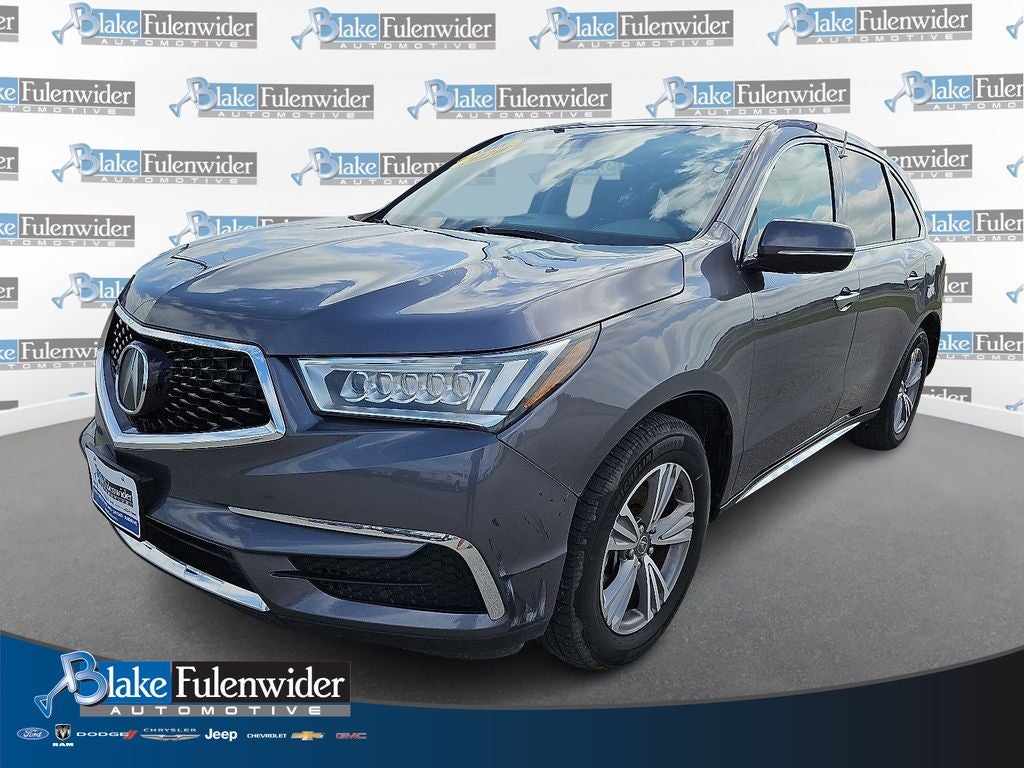2020 Acura MDX Standard in Gray — front three-quarter view