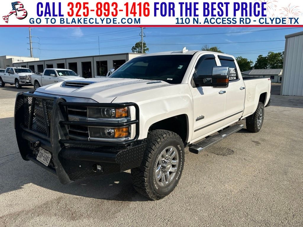 2019 Chevrolet Silverado 3500HD High Country in Iridescent Pearl Tricoat — front three-quarter view