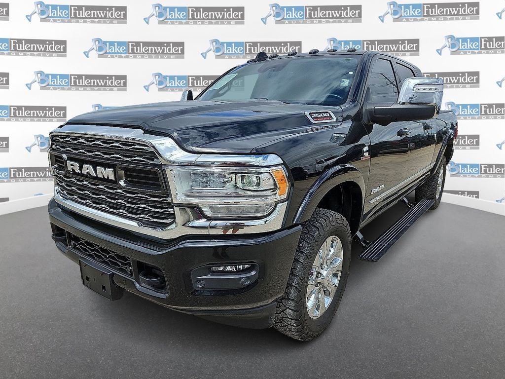 2023 RAM 2500 Limited in Diamond Black Crystal Pearlcoat — front three-quarter view