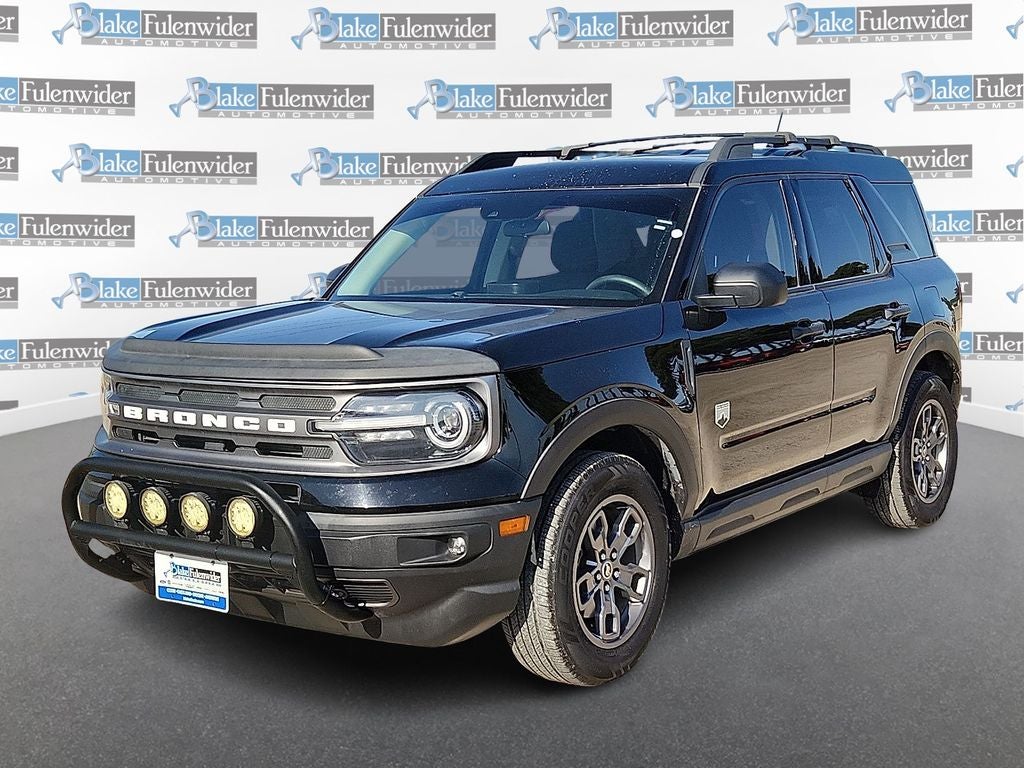 2021 Ford Bronco Sport Big Bend in Shadow Black — front three-quarter view
