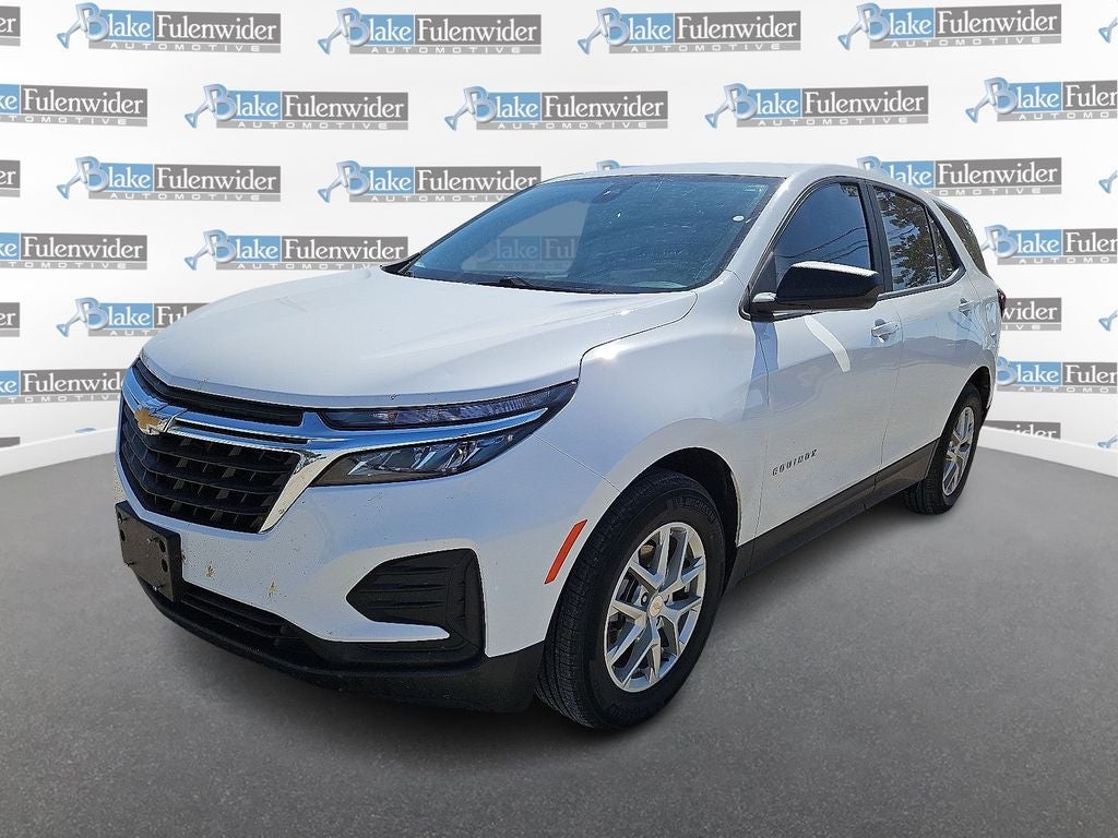 2023 Chevrolet Equinox LS in Summit White — front three-quarter view