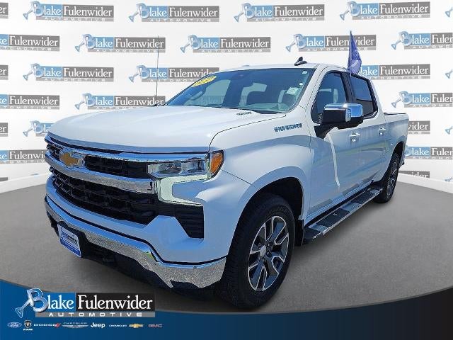 2025 Chevrolet Silverado 1500 LT in Summit White — front three-quarter view