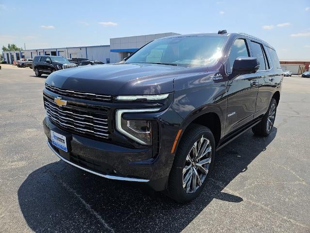 2026 Chevrolet Tahoe High Country in Dark Ash Metallic — front three-quarter view