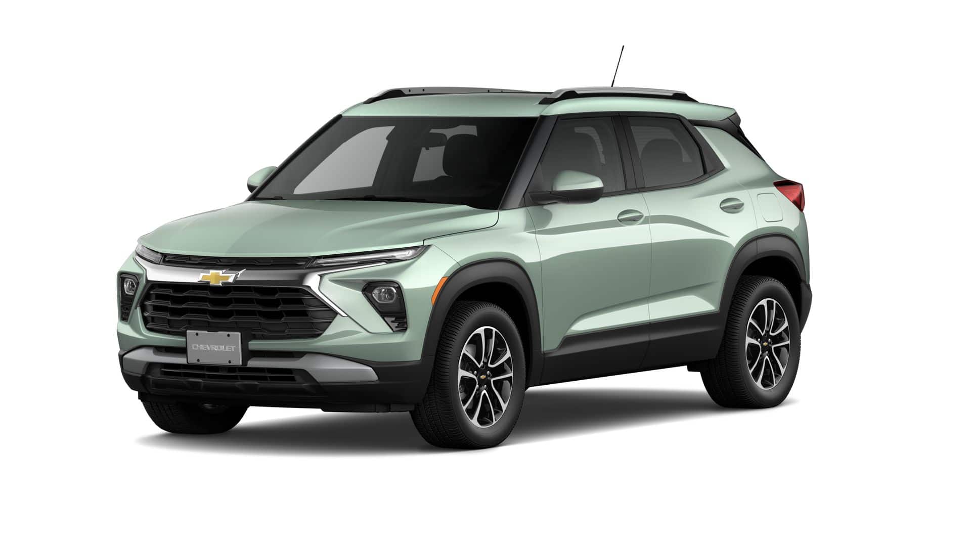 2026 Chevrolet Trailblazer LT in Cacti Green — front three-quarter view